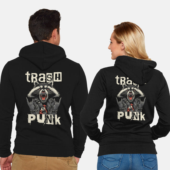 Trasher Punk-Unisex-Zip-Up-Sweatshirt-vp021