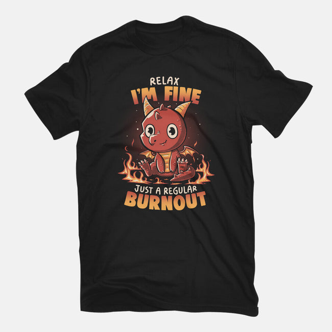 Burnout Dragon-Womens-Fitted-Tee-koalastudio