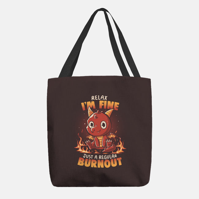 Burnout Dragon-None-Basic Tote-Bag-koalastudio