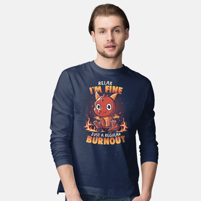 Burnout Dragon-Mens-Long Sleeved-Tee-koalastudio