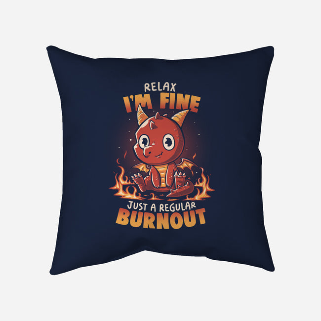 Burnout Dragon-None-Removable Cover-Throw Pillow-koalastudio