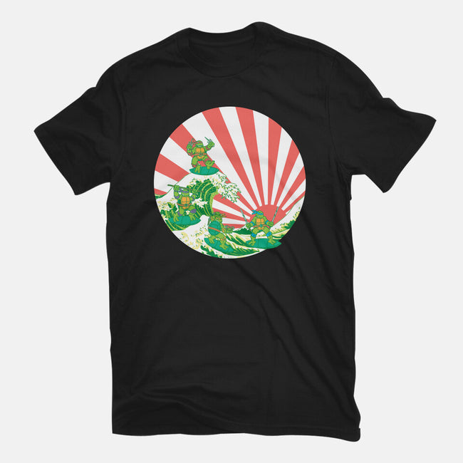 The Great Wave Of Cowabunga-Womens-Basic-Tee-dalethesk8er