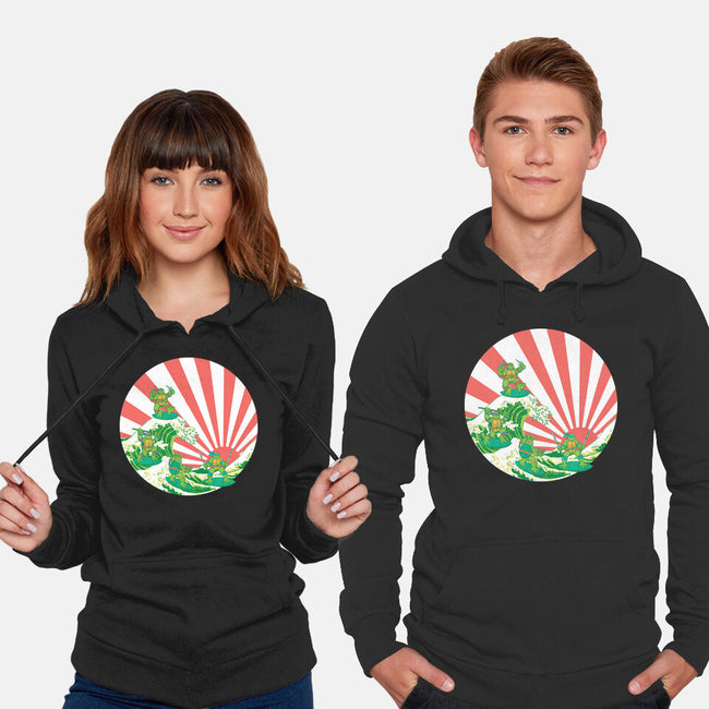 The Great Wave Of Cowabunga-Unisex-Pullover-Sweatshirt-dalethesk8er