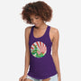 The Great Wave Of Cowabunga-Womens-Racerback-Tank-dalethesk8er