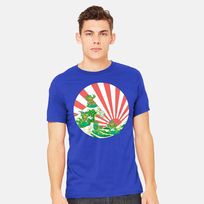 The Great Wave Of Cowabunga-Mens-Heavyweight-Tee-dalethesk8er