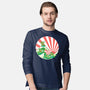 The Great Wave Of Cowabunga-Mens-Long Sleeved-Tee-dalethesk8er