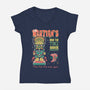 Martian Mai Tai-Womens-V-Neck-Tee-Nemons