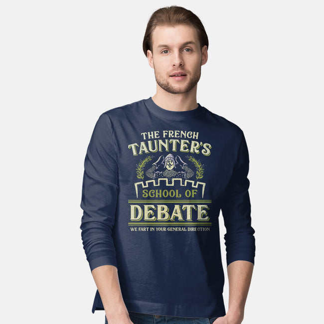 Taunter's Debate School-Mens-Long Sleeved-Tee-kg07