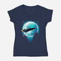 DL The Time Machine-Womens-V-Neck-Tee-Tronyx79