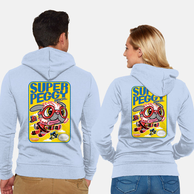 Super Peggy Bros-Unisex-Zip-Up-Sweatshirt-naomori