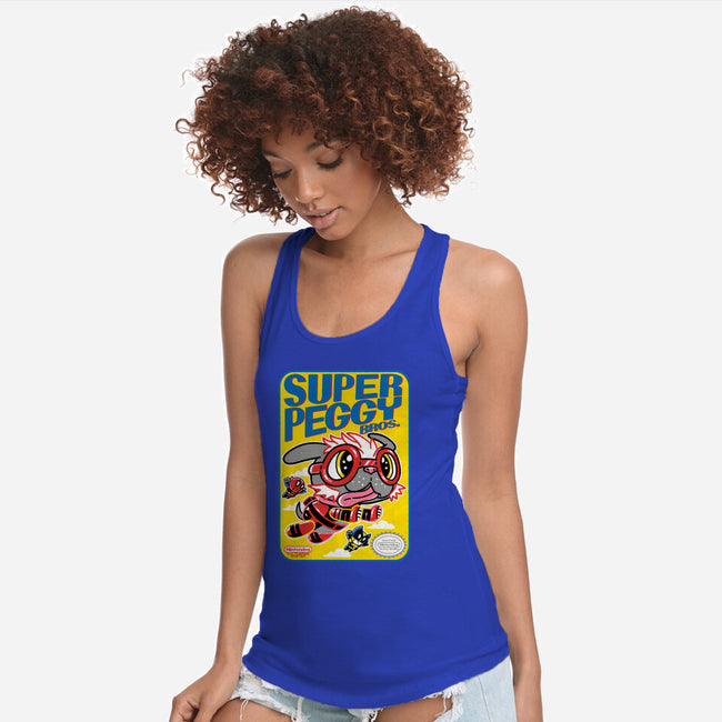 Super Peggy Bros-Womens-Racerback-Tank-naomori