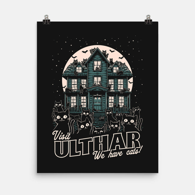 Cats Visit Ulthar-None-Matte-Poster-Studio Mootant