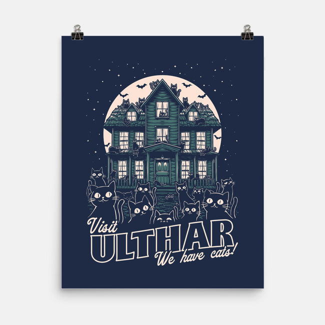 Cats Visit Ulthar-None-Matte-Poster-Studio Mootant