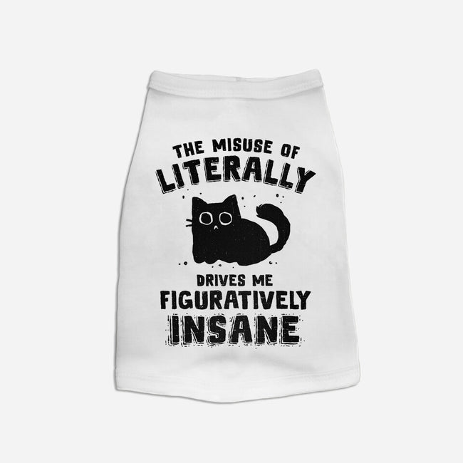 Figuratively Insane-Cat-Basic-Pet Tank-kg07