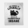 Figuratively Insane-None-Fleece-Blanket-kg07