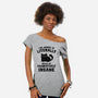 Figuratively Insane-Womens-Off Shoulder-Tee-kg07