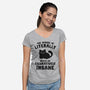 Figuratively Insane-Womens-V-Neck-Tee-kg07