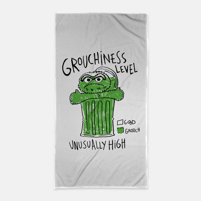 High Grouchiness Level-None-Beach-Towel-demonigote