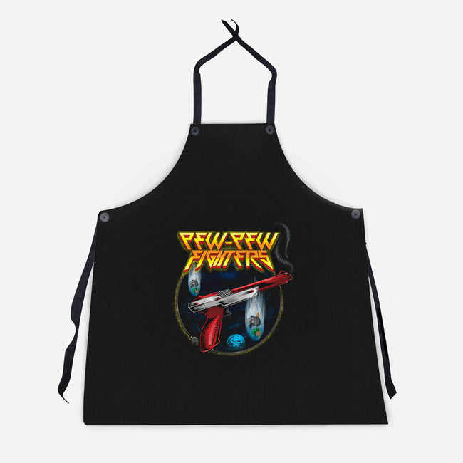 Pew-Pew Fighters-Unisex-Kitchen-Apron-Kladenko