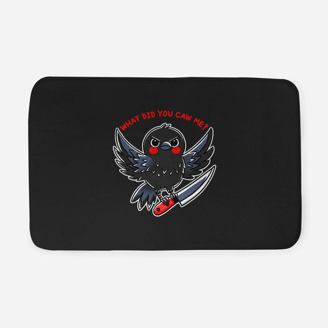 What Did You Caw Me-None-Memory Foam-Bath Mat-fanfreak1