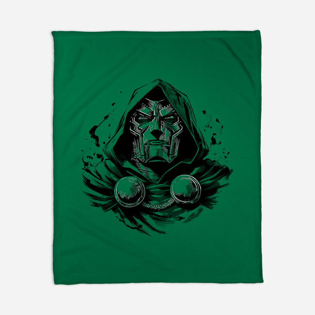 Doom The Destroyer-None-Fleece-Blanket-ddjvigo