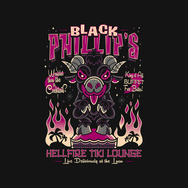 Black Phillips Hellfire Tiki Lounge-Womens-Racerback-Tank-Nemons