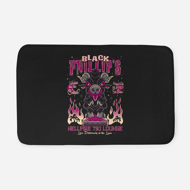 Black Phillips Hellfire Tiki Lounge-None-Memory Foam-Bath Mat-Nemons