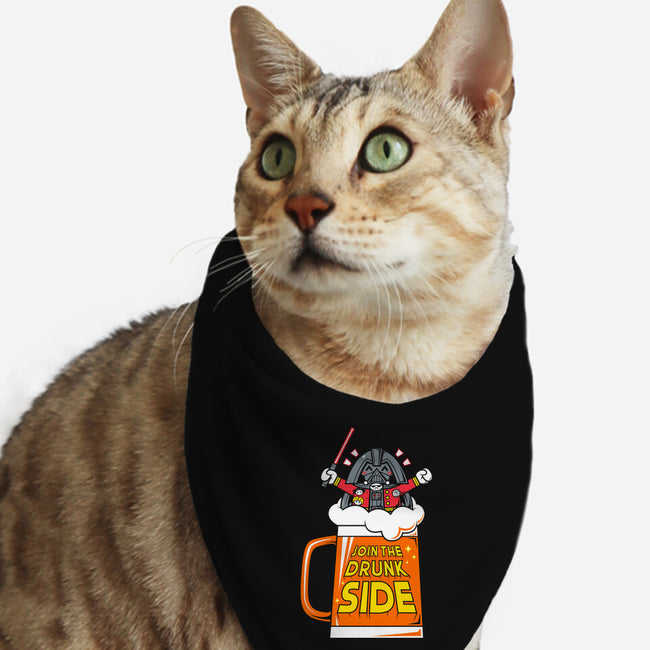 Drunk Side-Cat-Bandana-Pet Collar-krisren28