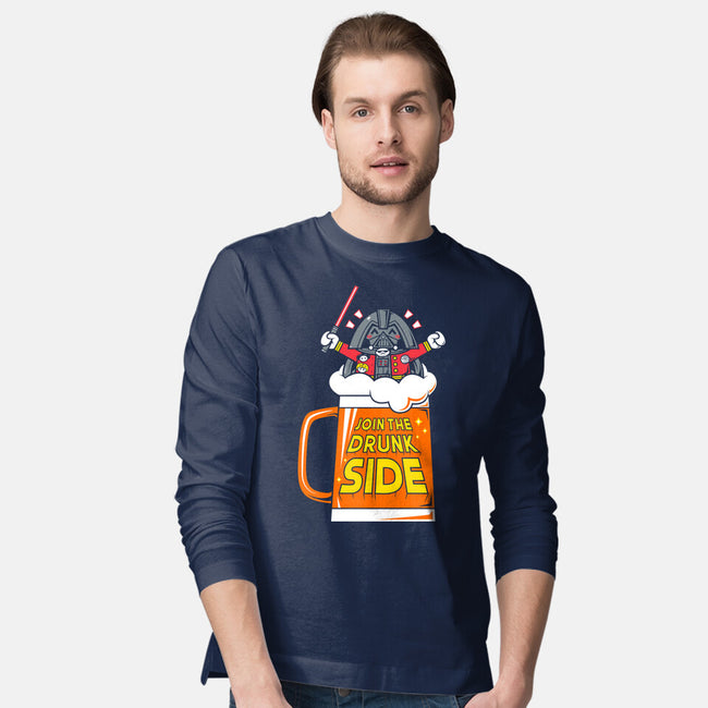 Drunk Side-Mens-Long Sleeved-Tee-krisren28