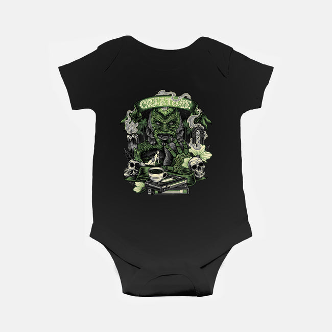 Creature Of The Deep-Baby-Basic-Onesie-glitchygorilla