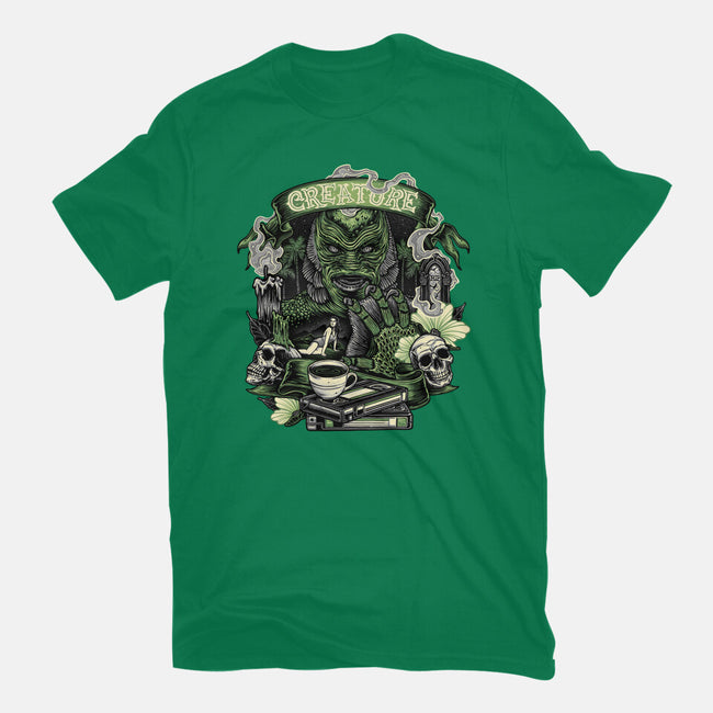 Creature Of The Deep-Womens-Basic-Tee-glitchygorilla