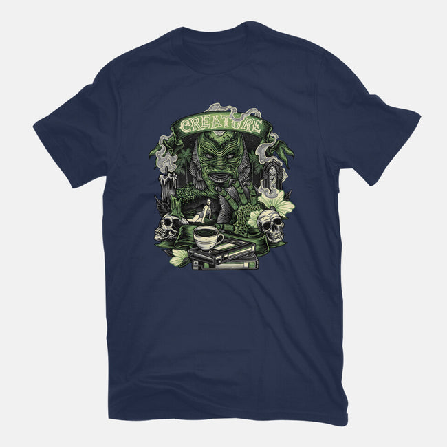 Creature Of The Deep-Womens-Basic-Tee-glitchygorilla