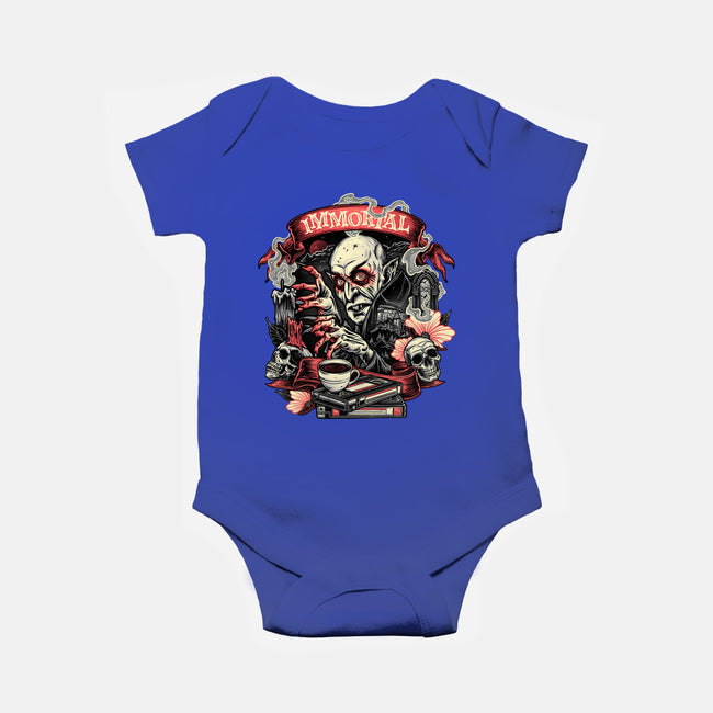 The Blood Of The Immortal-Baby-Basic-Onesie-glitchygorilla