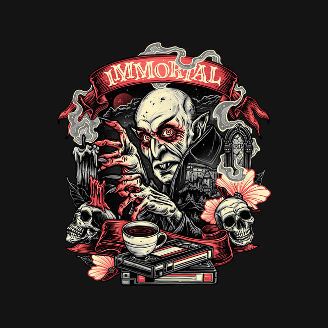 The Blood Of The Immortal-Womens-Off Shoulder-Tee-glitchygorilla