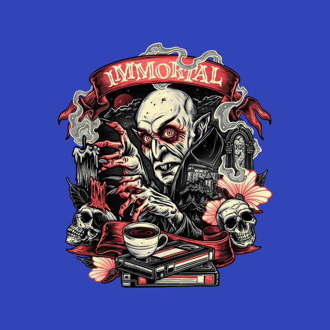 The Blood Of The Immortal-Womens-Off Shoulder-Tee-glitchygorilla