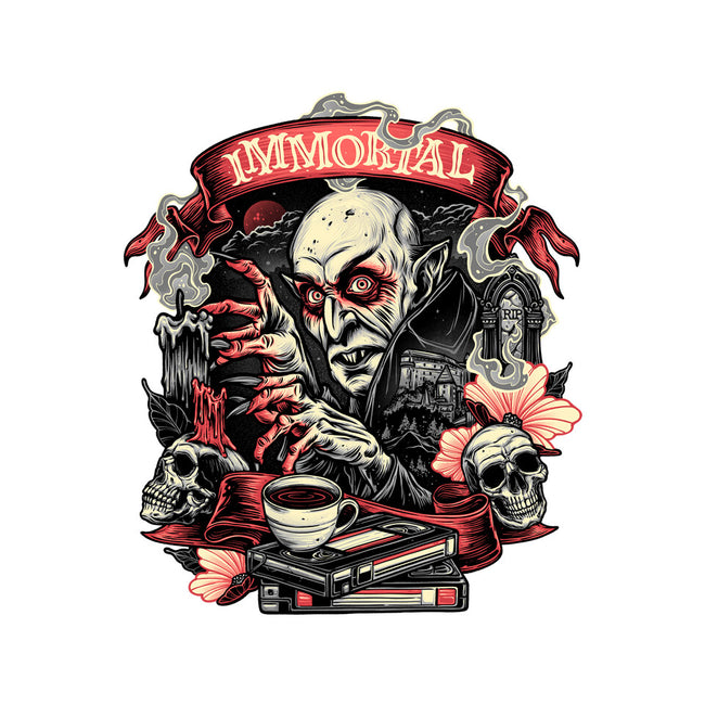 The Blood Of The Immortal-Womens-Off Shoulder-Tee-glitchygorilla