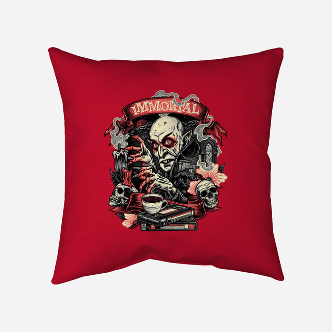 The Blood Of The Immortal-None-Removable Cover-Throw Pillow-glitchygorilla