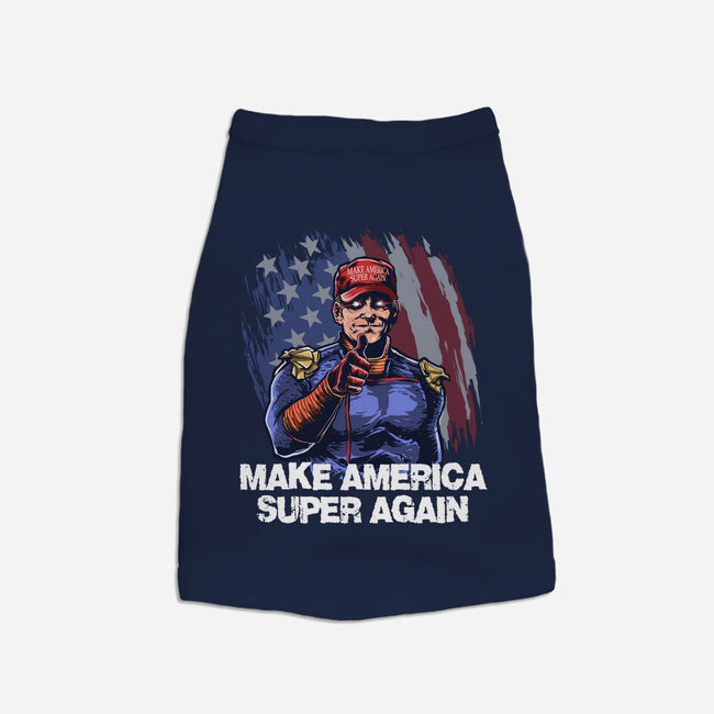 Make America Super Again-Cat-Basic-Pet Tank-zascanauta