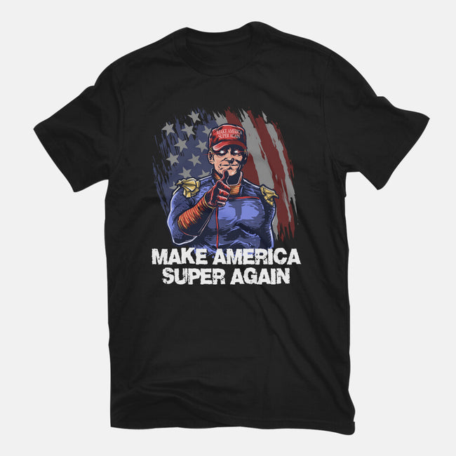 Make America Super Again-Womens-Fitted-Tee-zascanauta