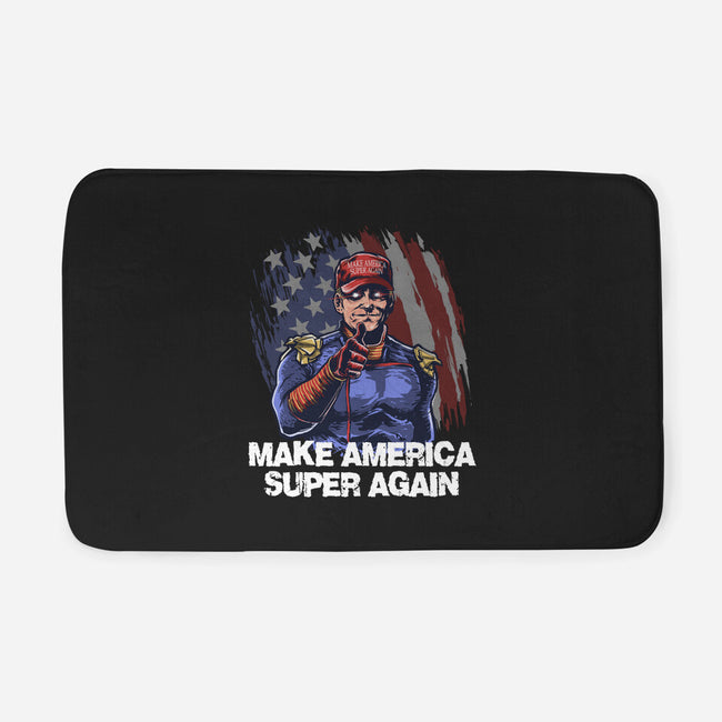 Make America Super Again-None-Memory Foam-Bath Mat-zascanauta