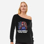 Make America Super Again-Womens-Off Shoulder-Sweatshirt-zascanauta