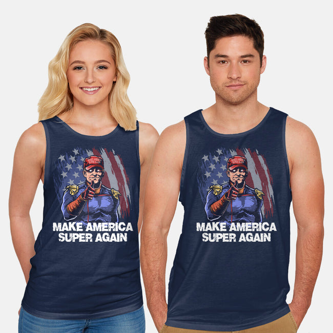 Make America Super Again-Unisex-Basic-Tank-zascanauta