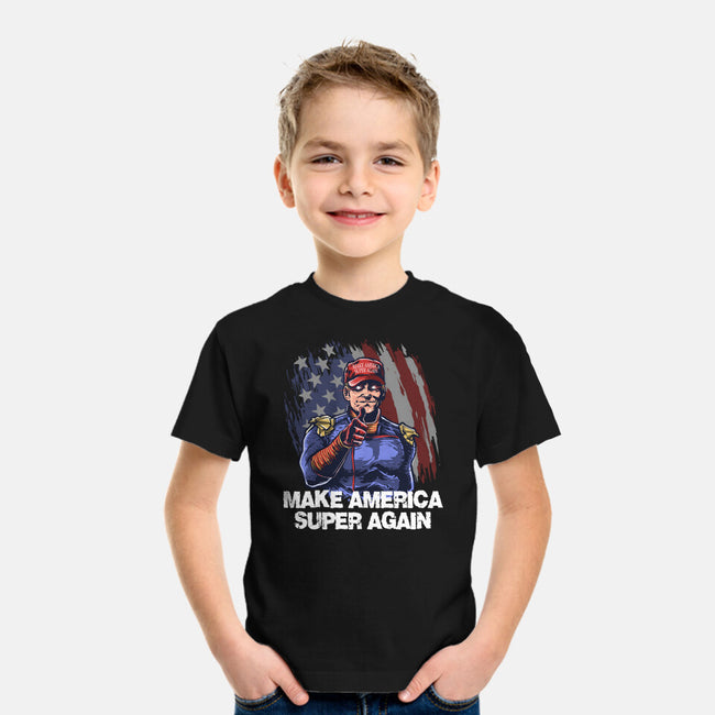 Make America Super Again-Youth-Basic-Tee-zascanauta