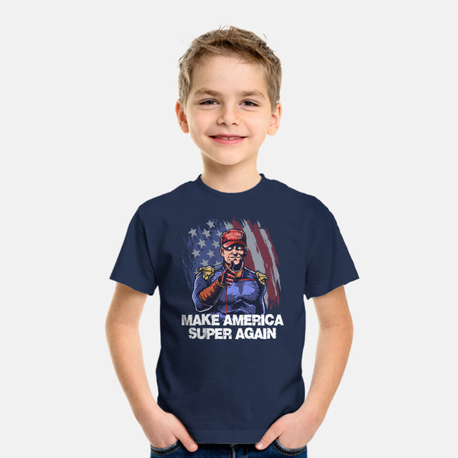 Make America Super Again-Youth-Basic-Tee-zascanauta