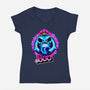 Boo Doll-Womens-V-Neck-Tee-rmatix