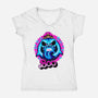 Boo Doll-Womens-V-Neck-Tee-rmatix