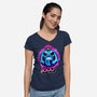 Boo Doll-Womens-V-Neck-Tee-rmatix