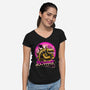 Bowser Doll-Womens-V-Neck-Tee-rmatix