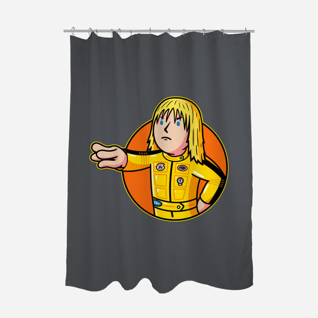 Killer Girl-None-Polyester-Shower Curtain-Raffiti