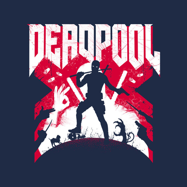 Deadpool Doom-Mens-Long Sleeved-Tee-rocketman_art